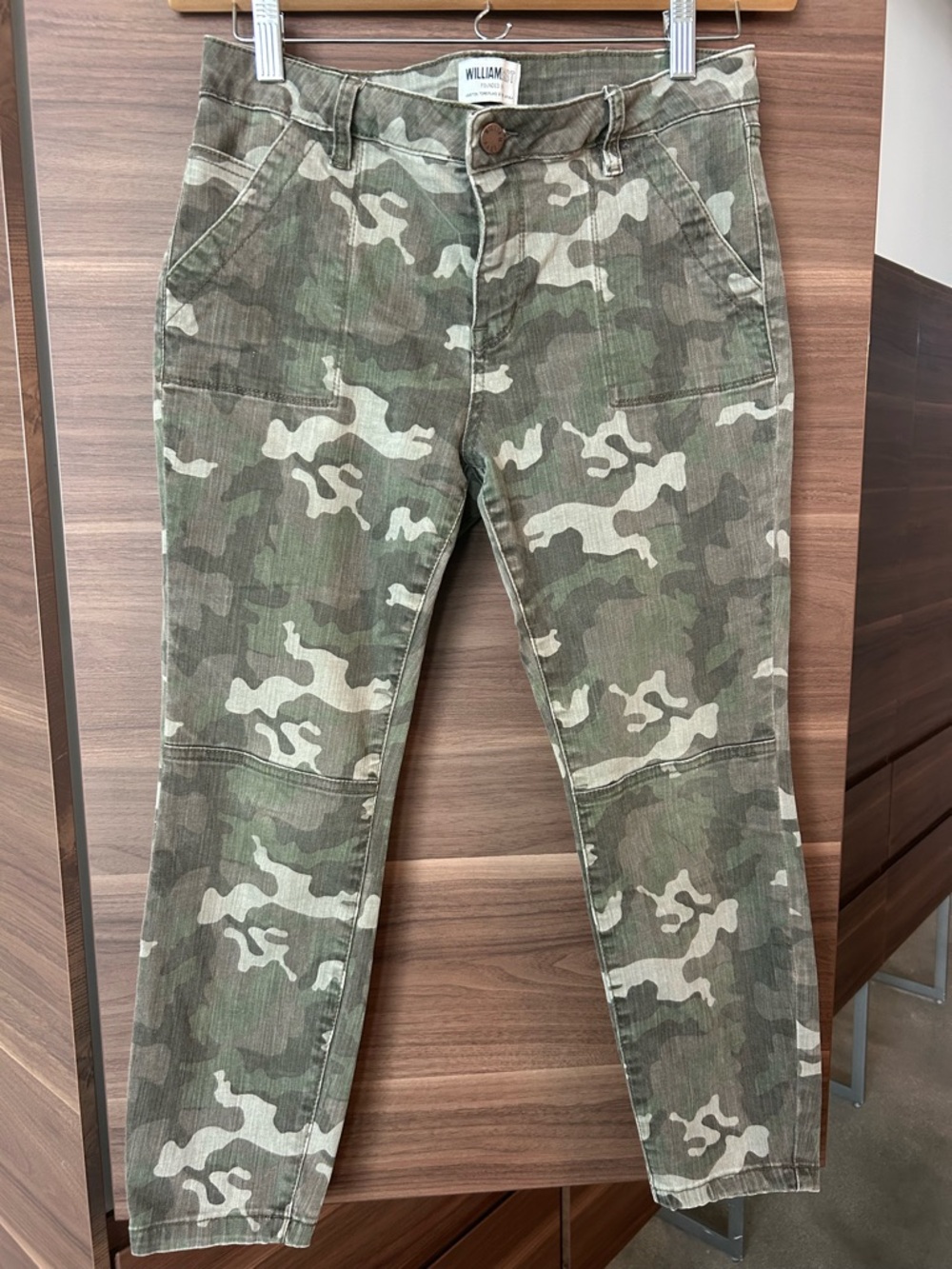William Rast Camo Utility Pants - Green Camo, skinny leg and has a nice stretch